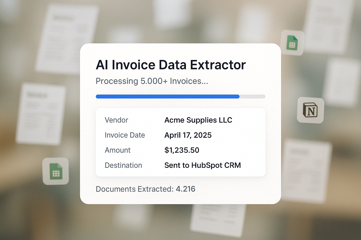 AI Invoice Data Extractor for Your Business