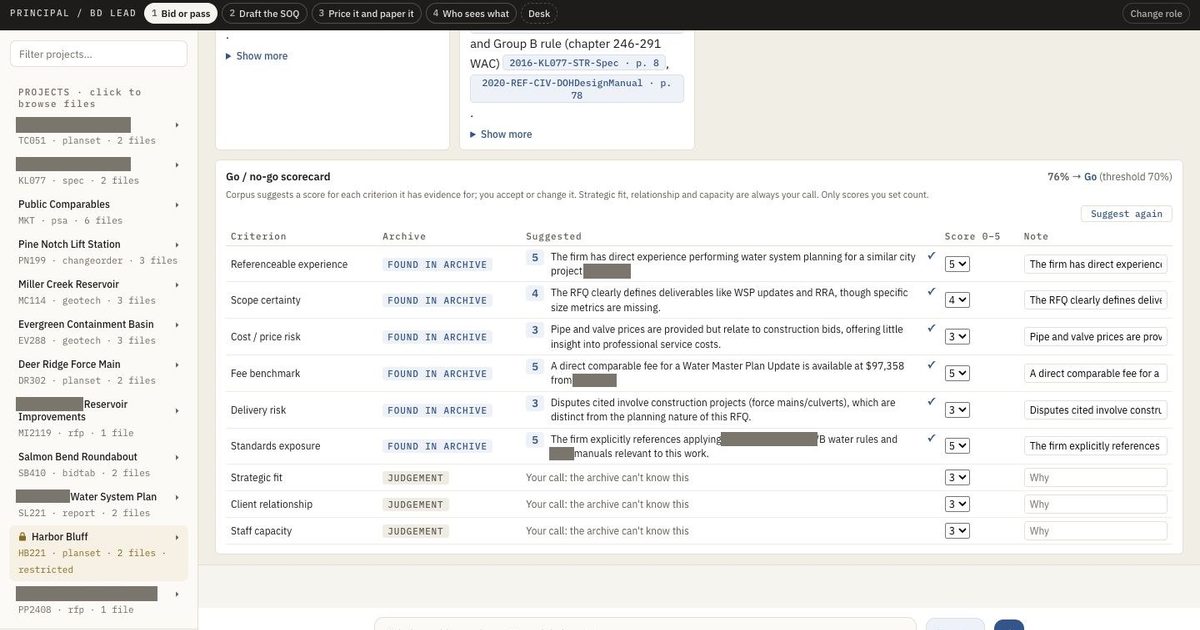 Corpus vs SOQDraft: AI for SOQs and go/no-go at engineering firms
