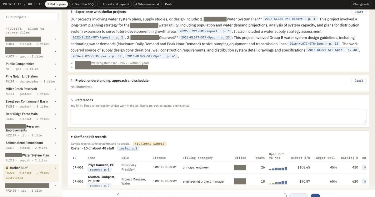 Corpus vs Unanet ProposalAI: AI for SOQs at engineering firms